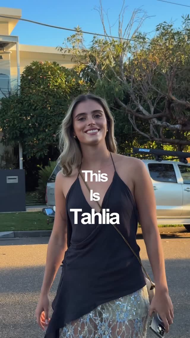 This is Tahlia…