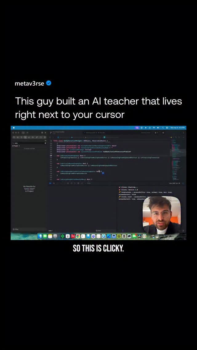 @Farza954 built this thing called Clicky.