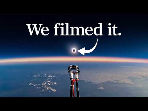 We sent a camera to space to film the solar eclipse